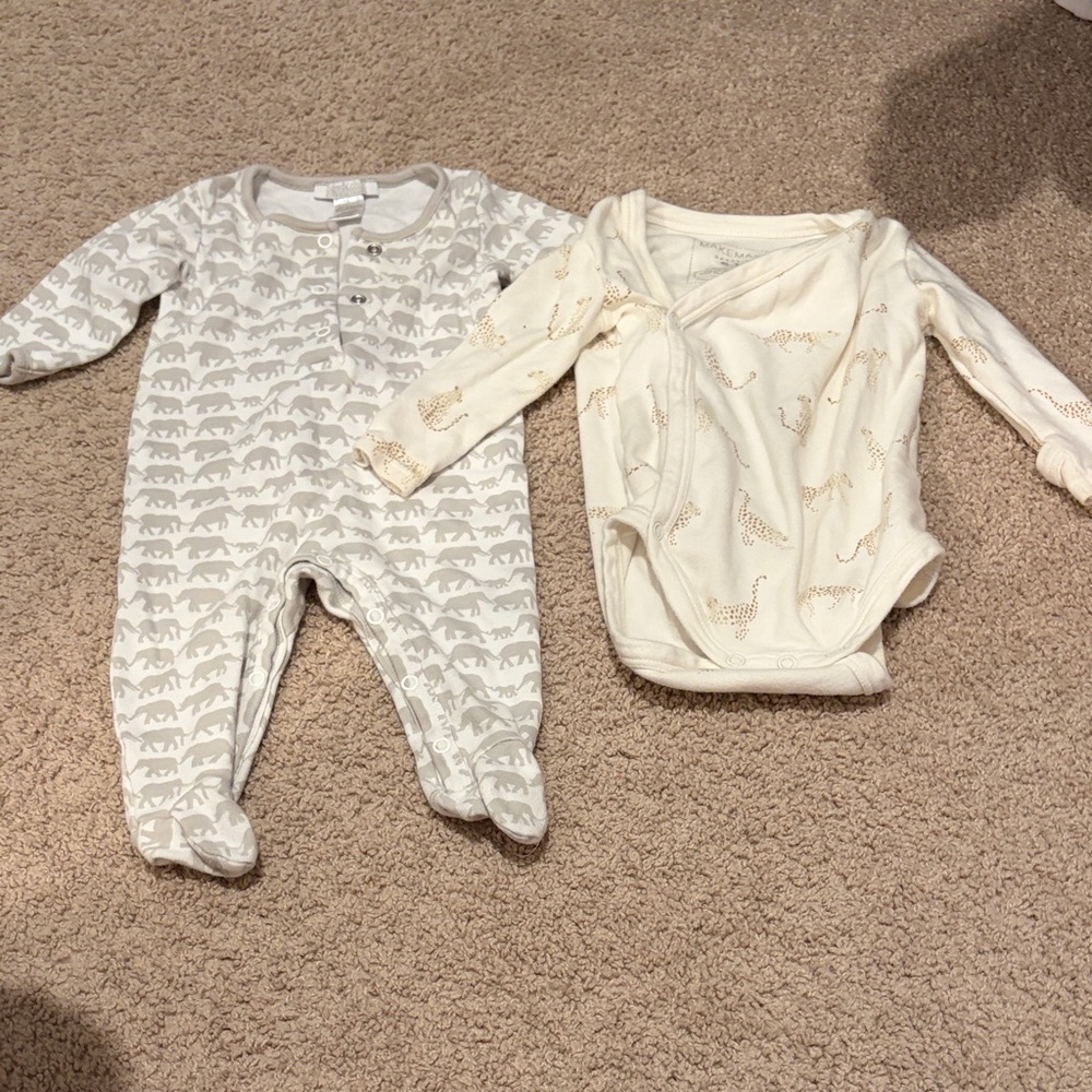 Baby Gray Elephant Restoration Hardware & Make Make Cream Cheetah pieces